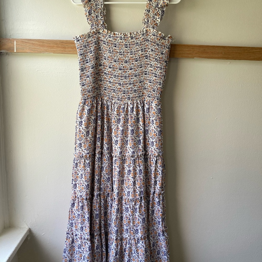Floral Smocked Maxi Dress